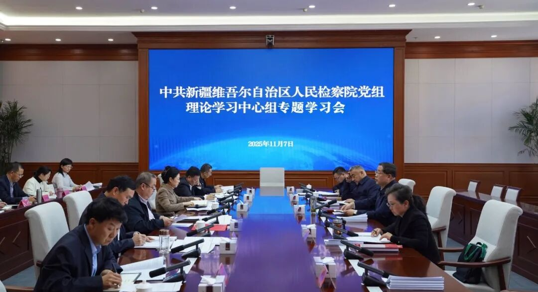 自治区人民检察院党组理论学习中心组专题学习党的二十届四中全会精神